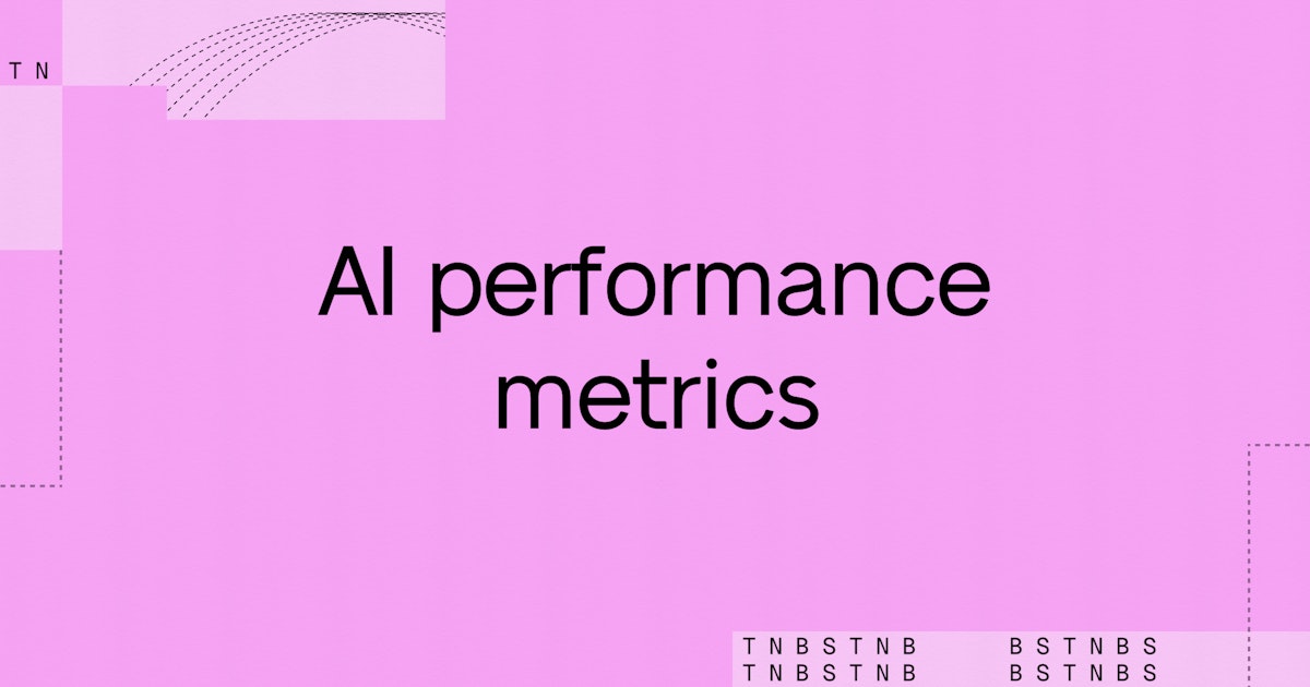 AI model performance metrics explained