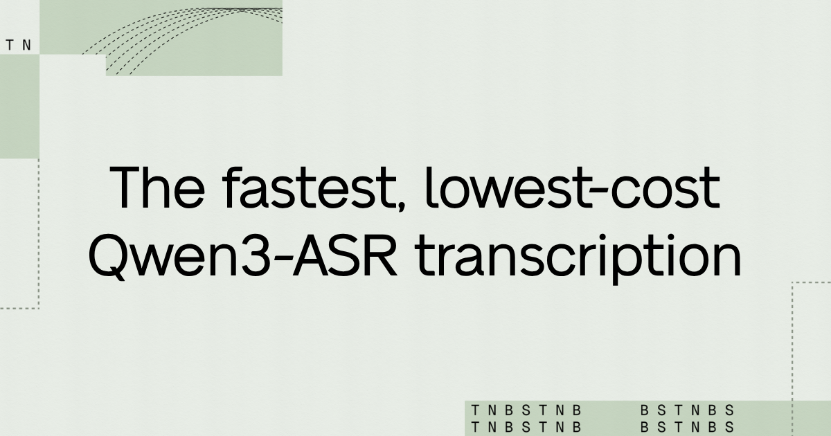 The fastest, lowest-cost batch transcription with Qwen3-ASR