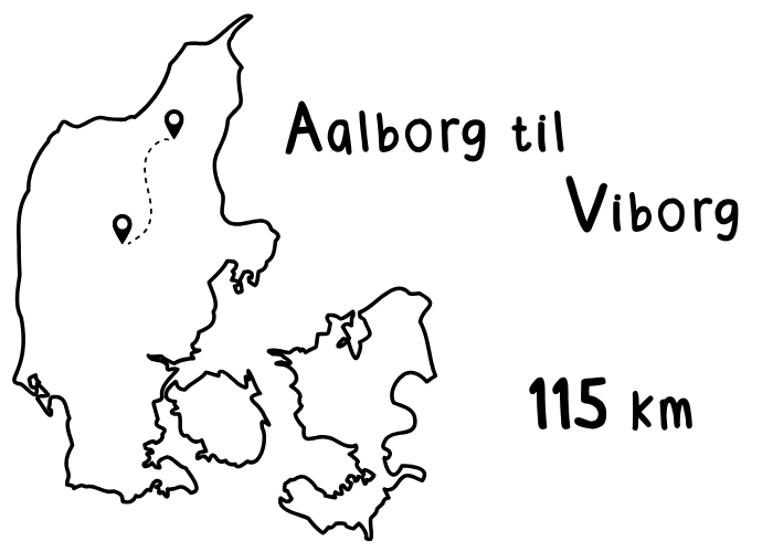 aalborg til viborg