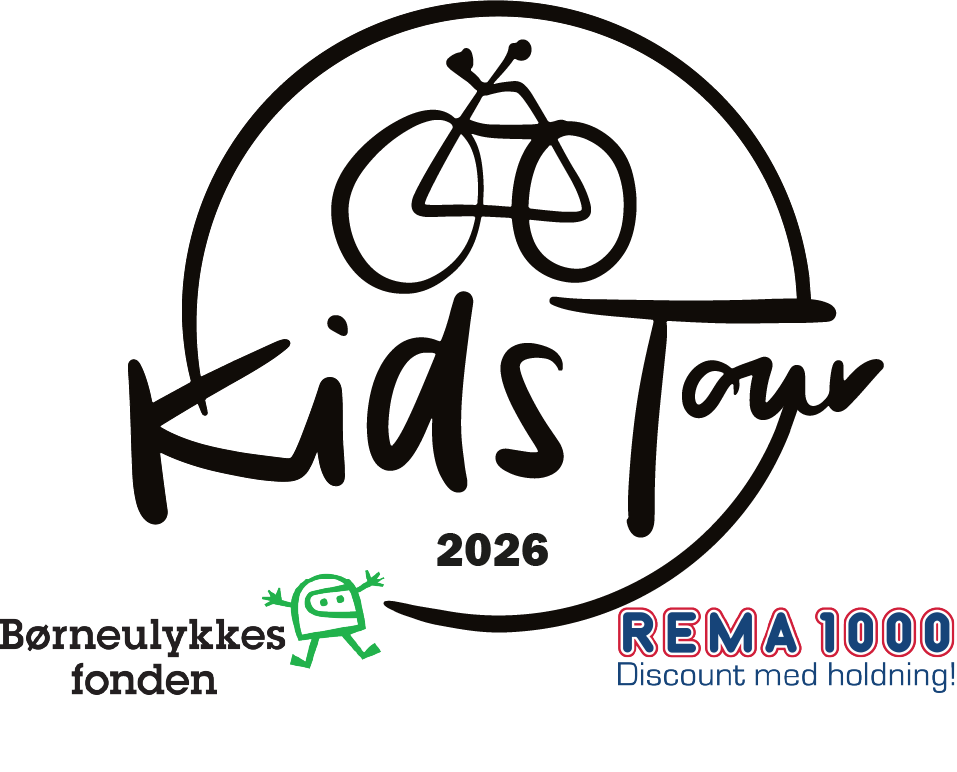Kids Tour 2026, Børneulykkesfonden og REMA 1000 logo