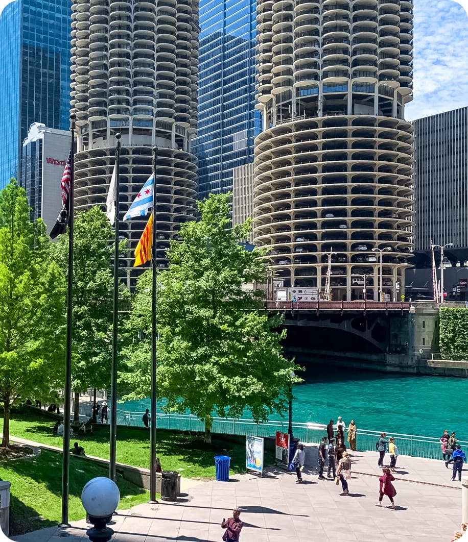 Photo of River and tall buildings
