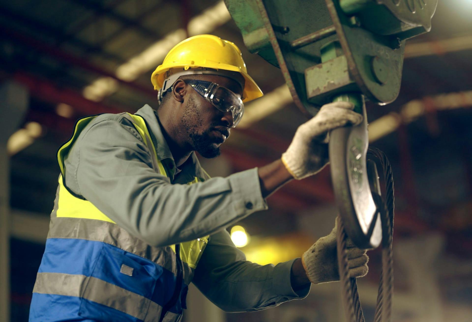 Man working construction