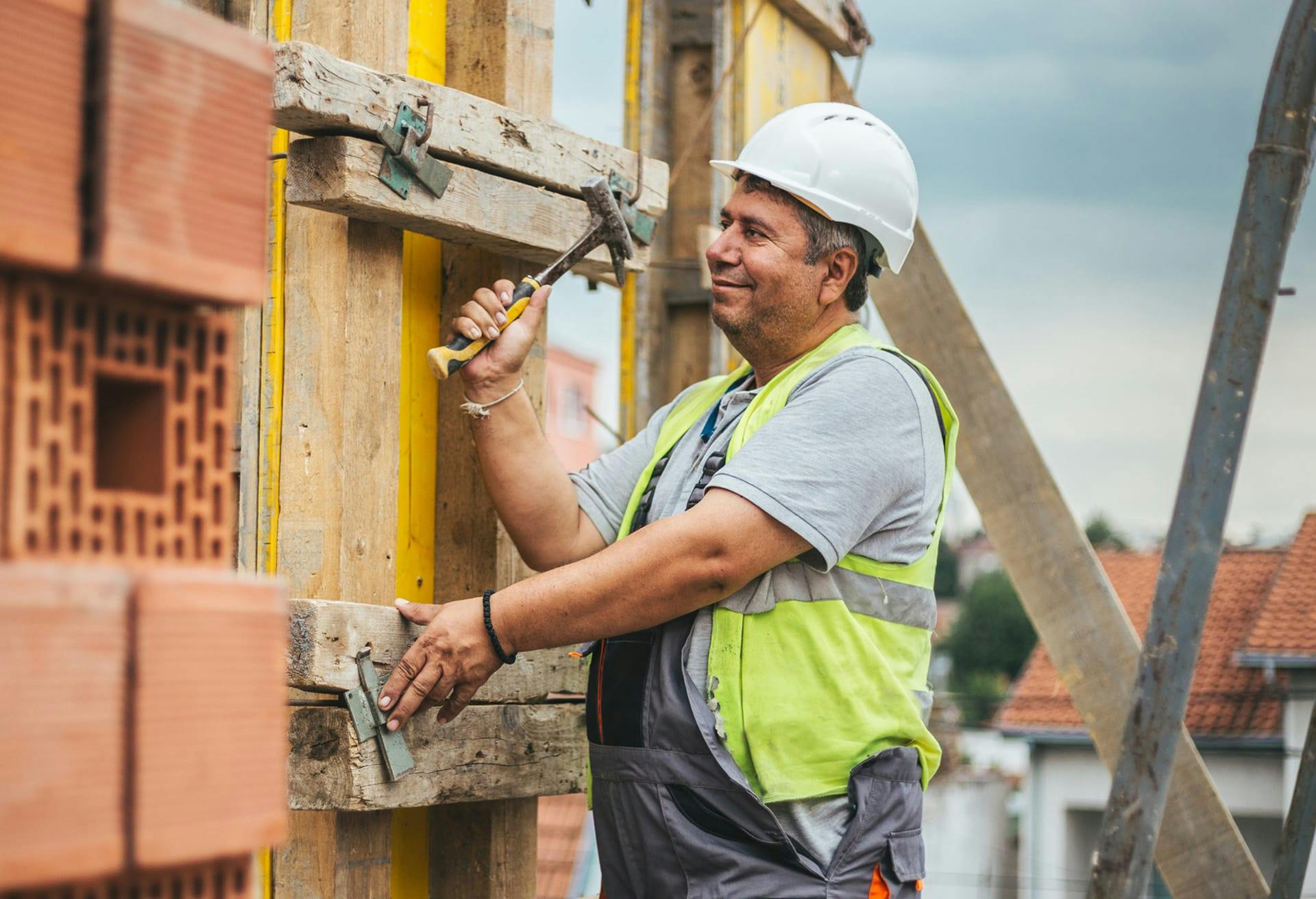 Man working construction