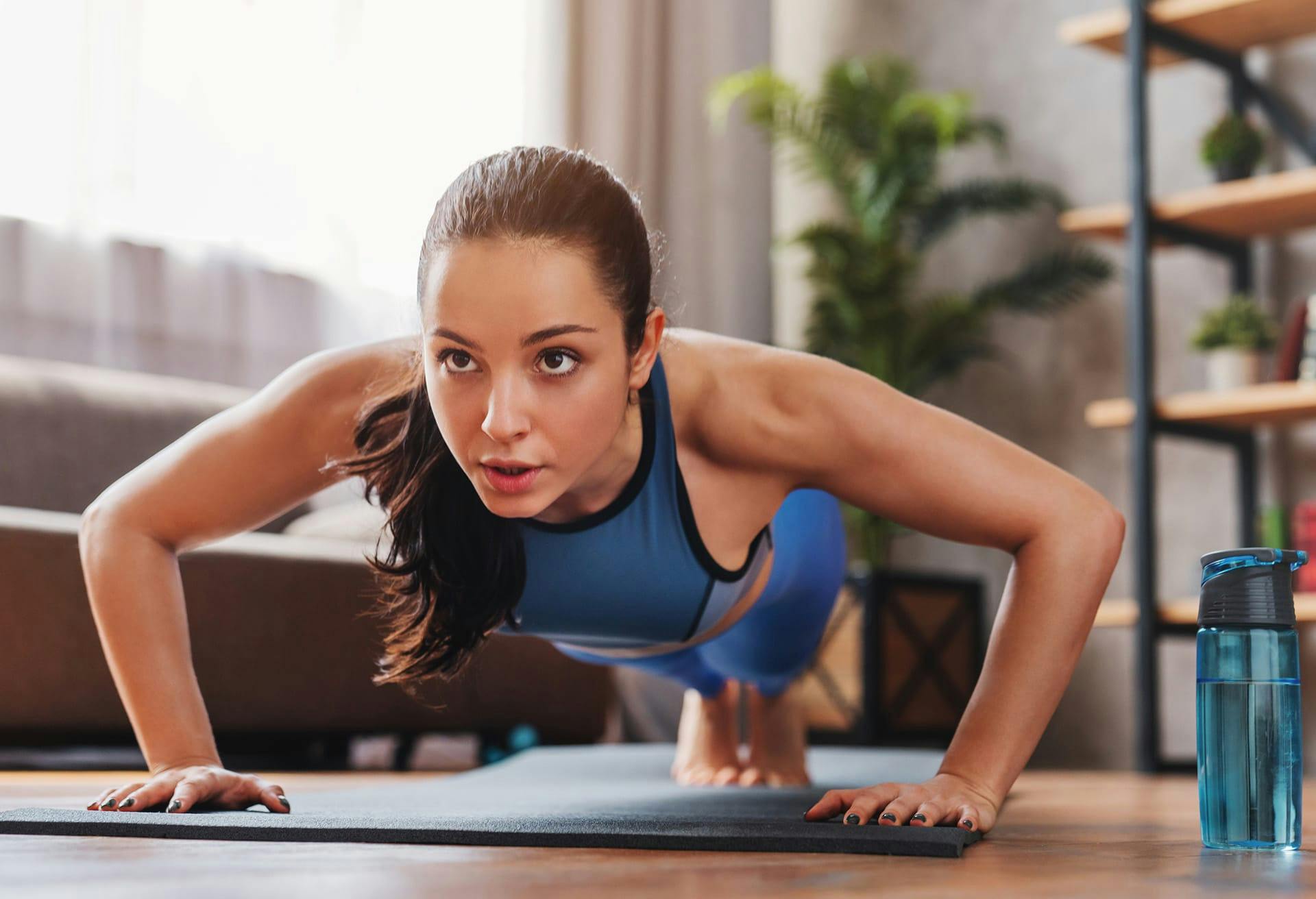 Woman doing push up