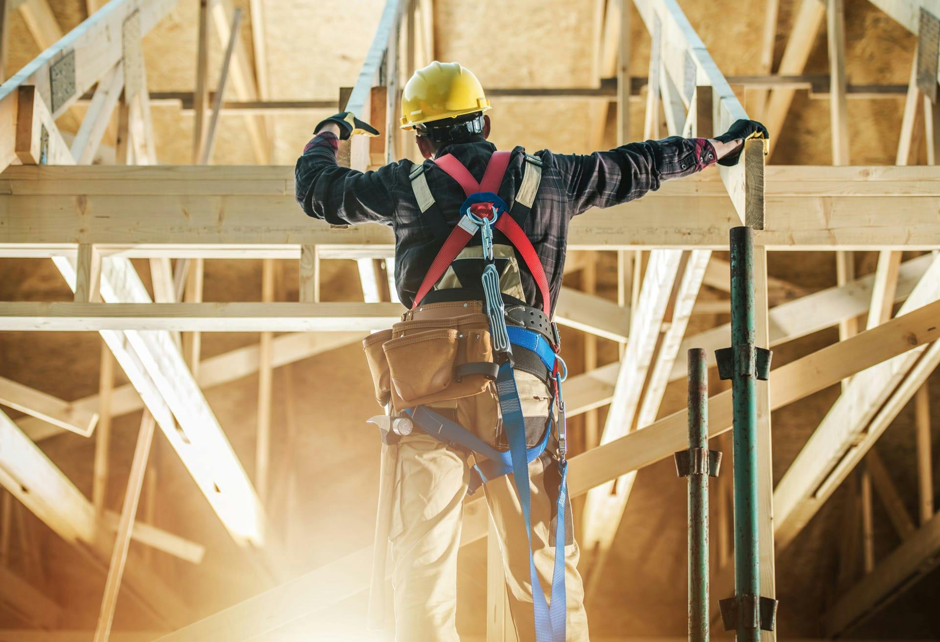 Man working construction