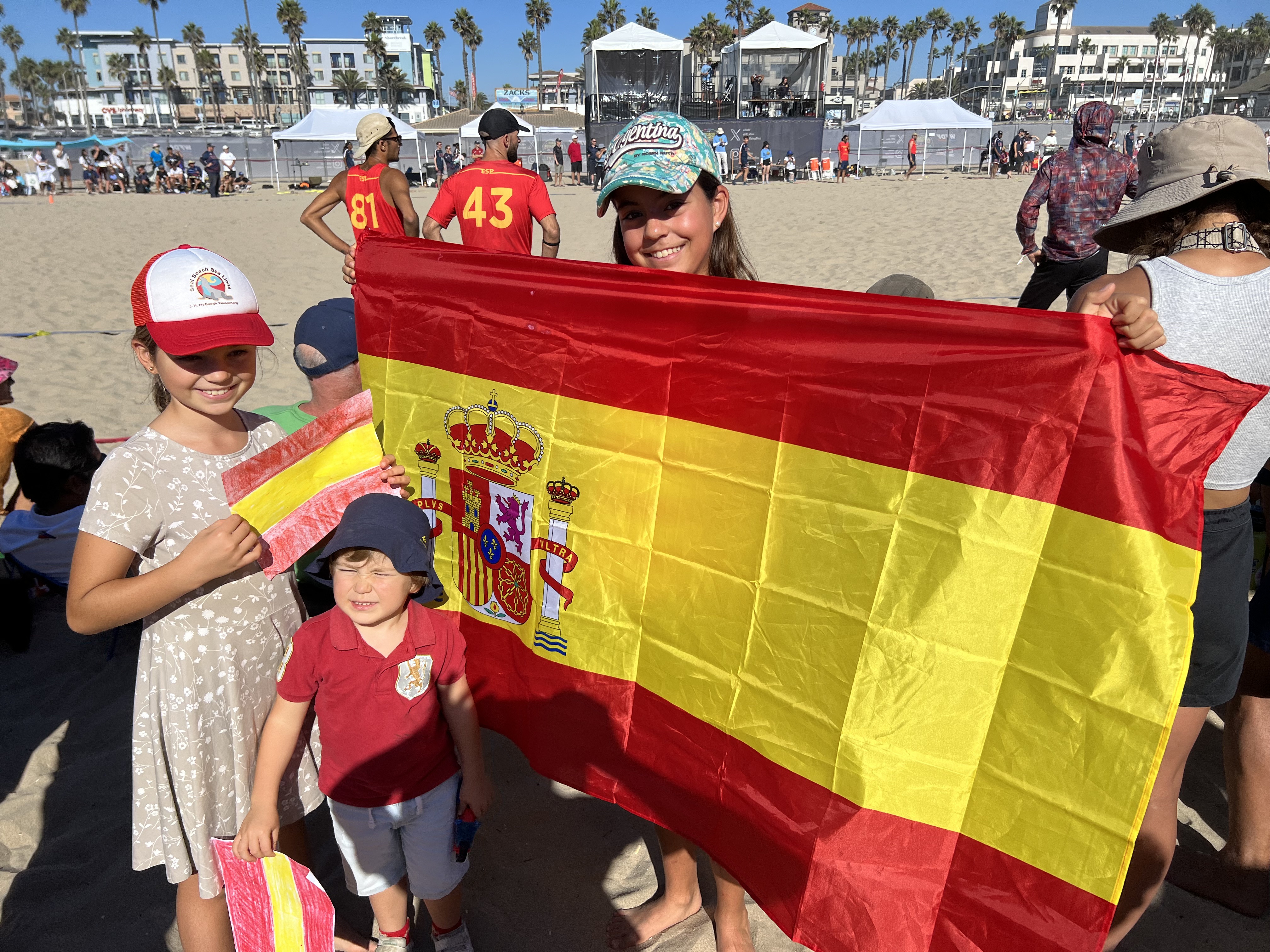 Img: hat, boy, child, male, person, adult, man, shoe, tent, flag