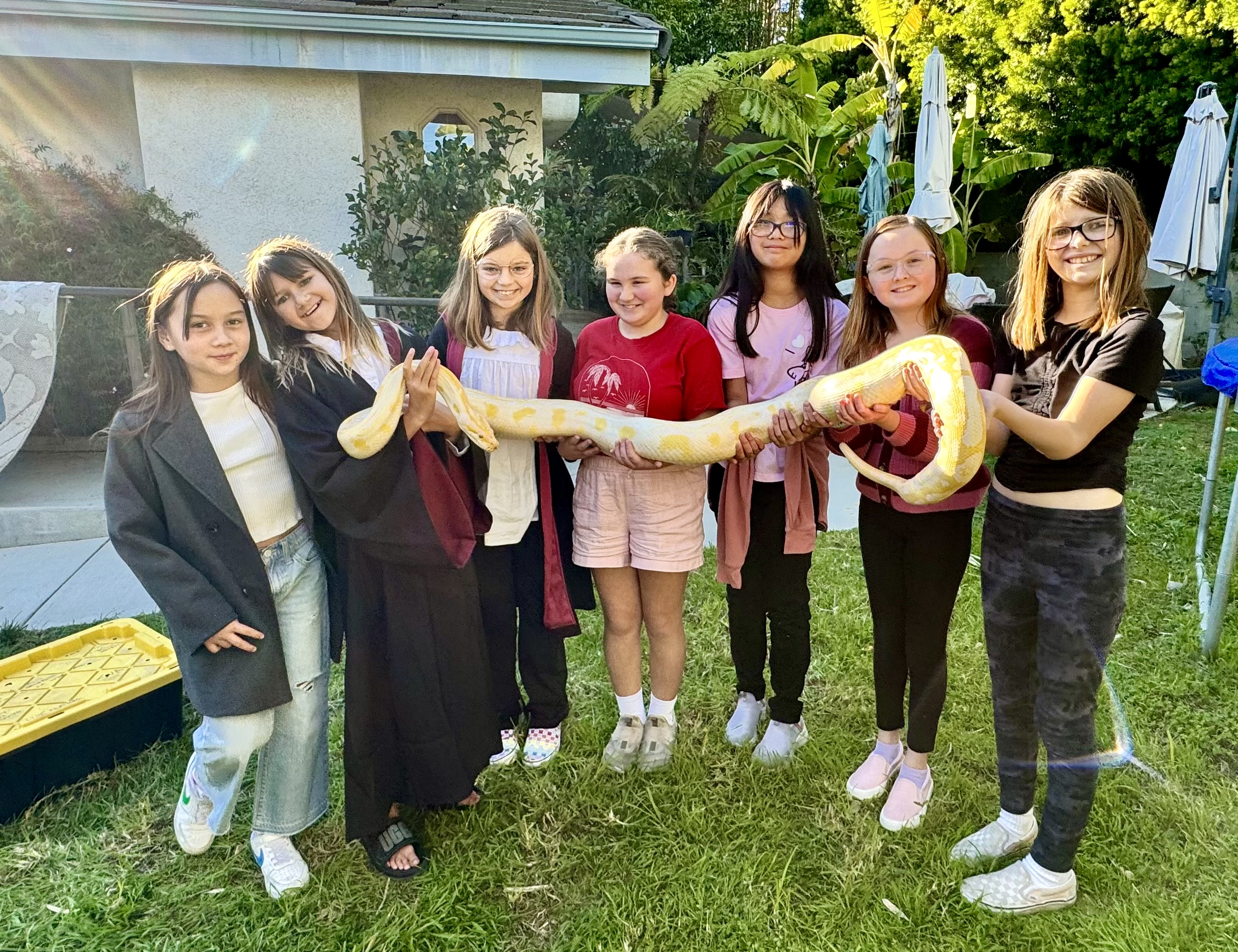 Img: people, person, grass, portrait, female, girl, teen, backyard, pants, park