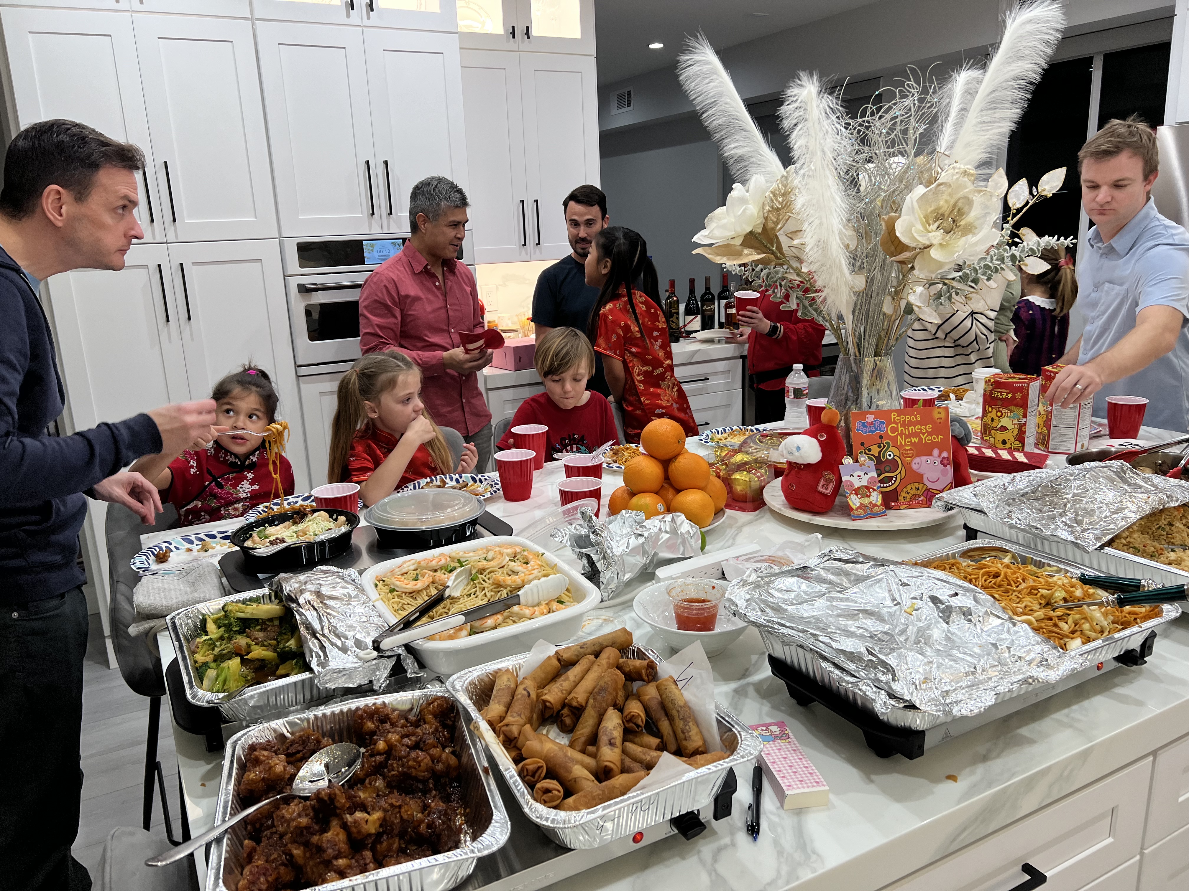 Img: cafeteria, indoors, restaurant, meal, lunch, buffet, adult, male, man, person