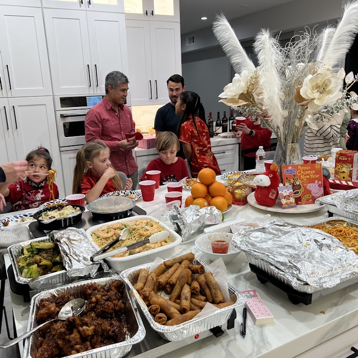 Img: cafeteria, indoors, restaurant, meal, lunch, buffet, adult, male, man, person