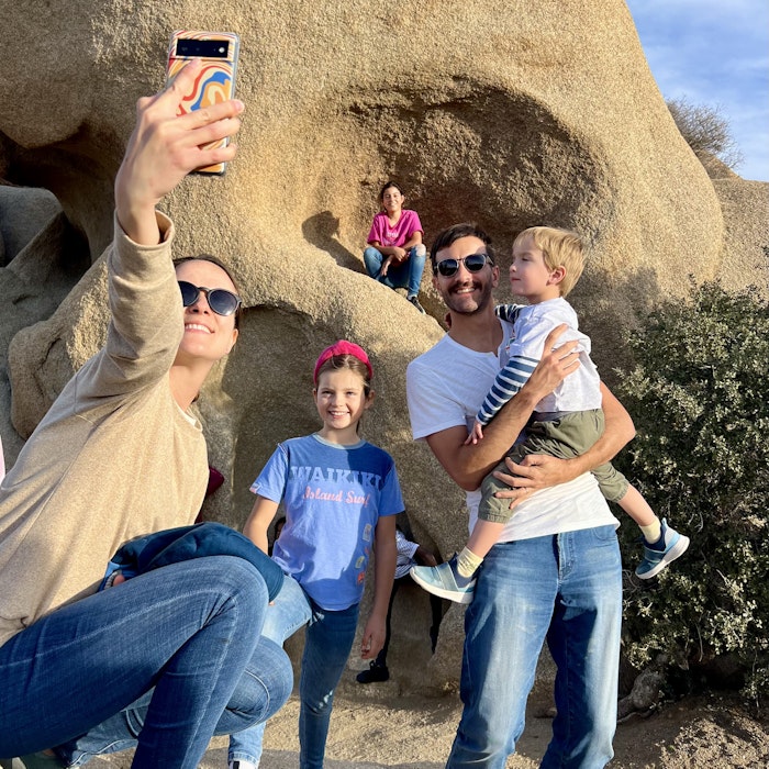 Img: pants, head, person, photography, portrait, jeans, rock, sunglasses, shoe, people
