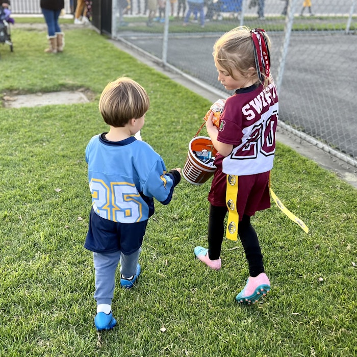Img: boy, child, male, person, female, girl, shoe, people, playing american football, play