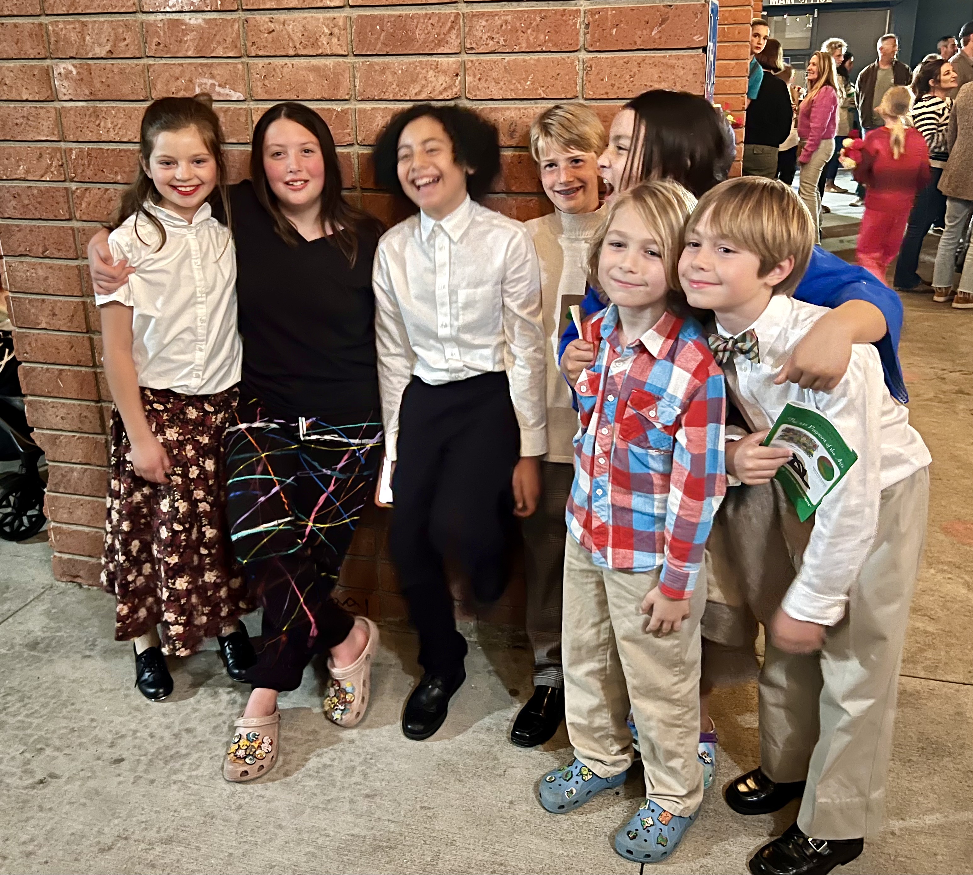 Img: groupshot, person, people, sandal, shoe, child, female, girl, boy, male