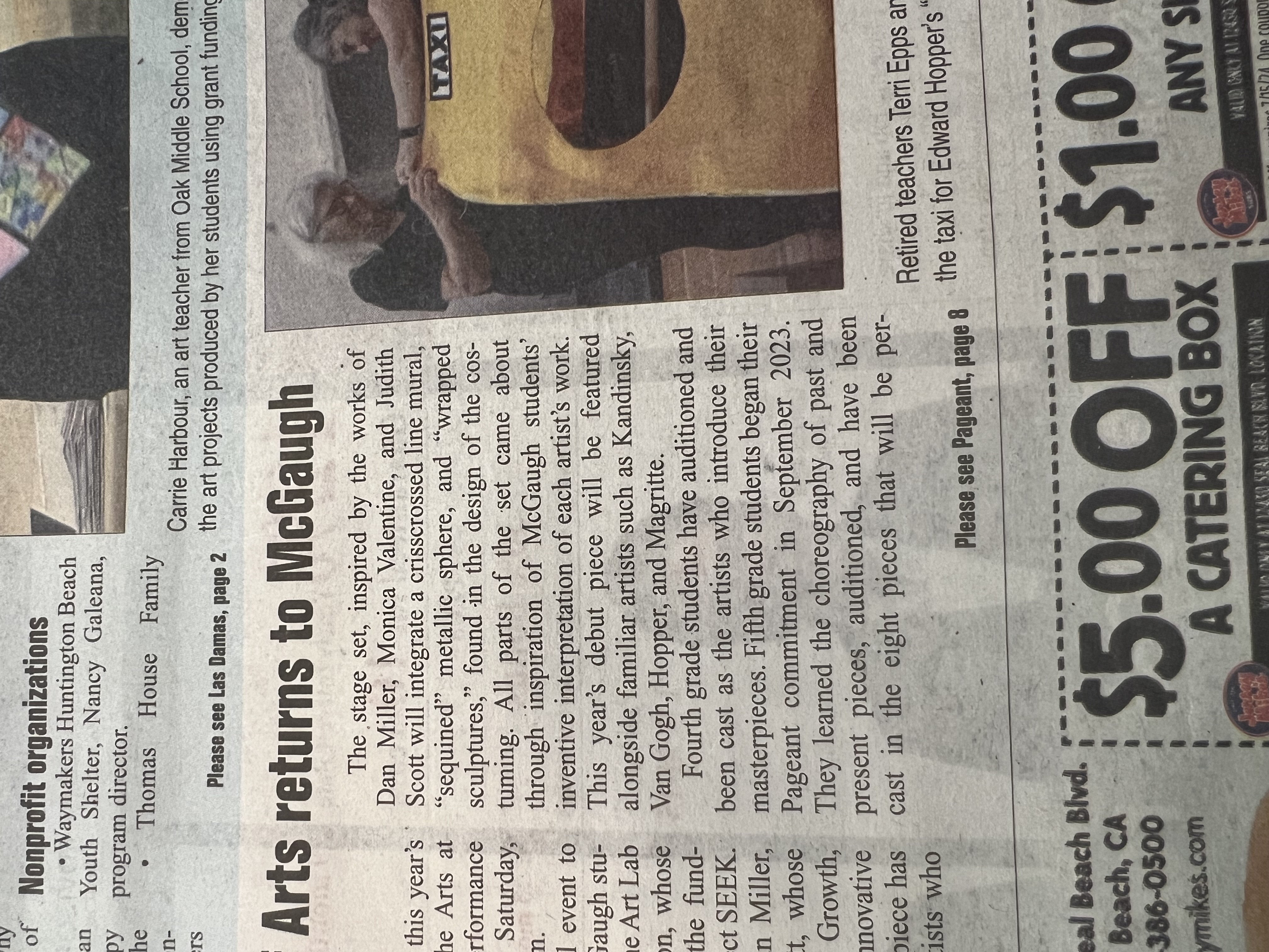 Img: newspaper, text, person, face, head