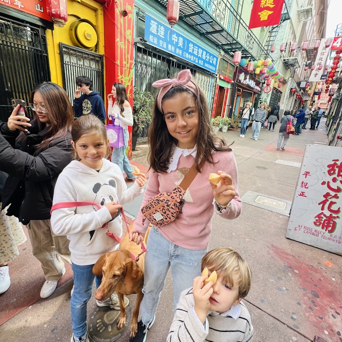 Img: city, street, urban, people, person, pants, handbag, boy, child, male