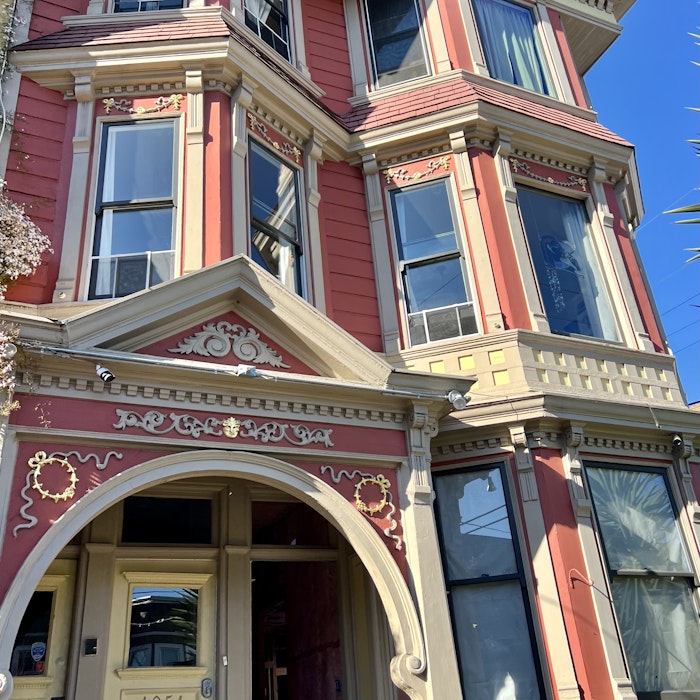 Img: window, city, bay window, urban, person