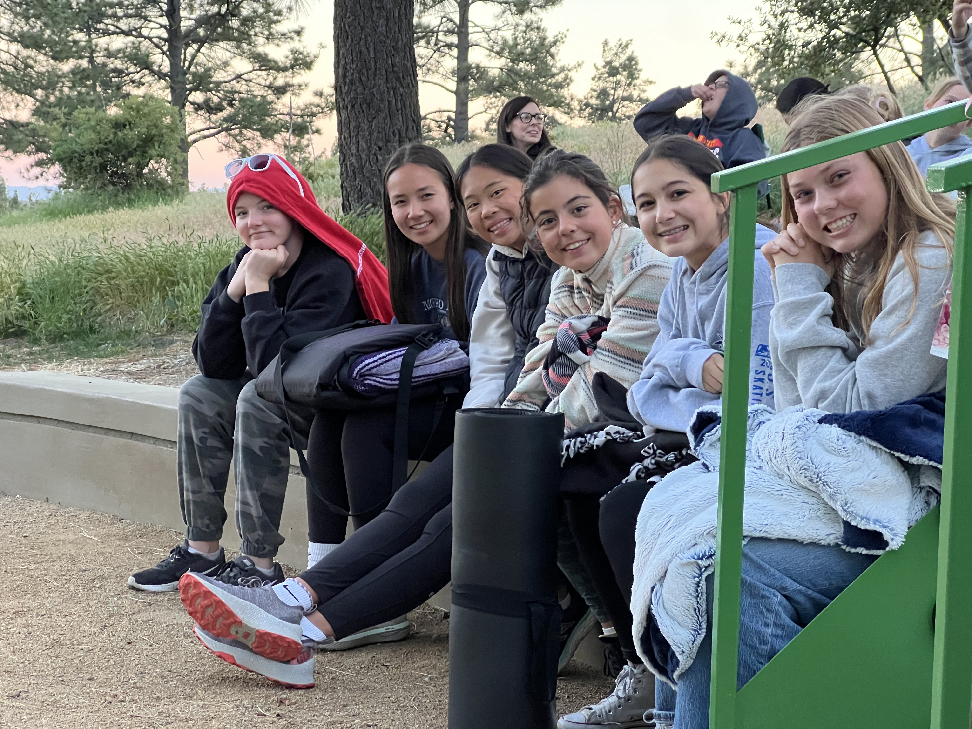 Img: shoe, sneaker, pants, park, people, person, tree, adult, female, woman