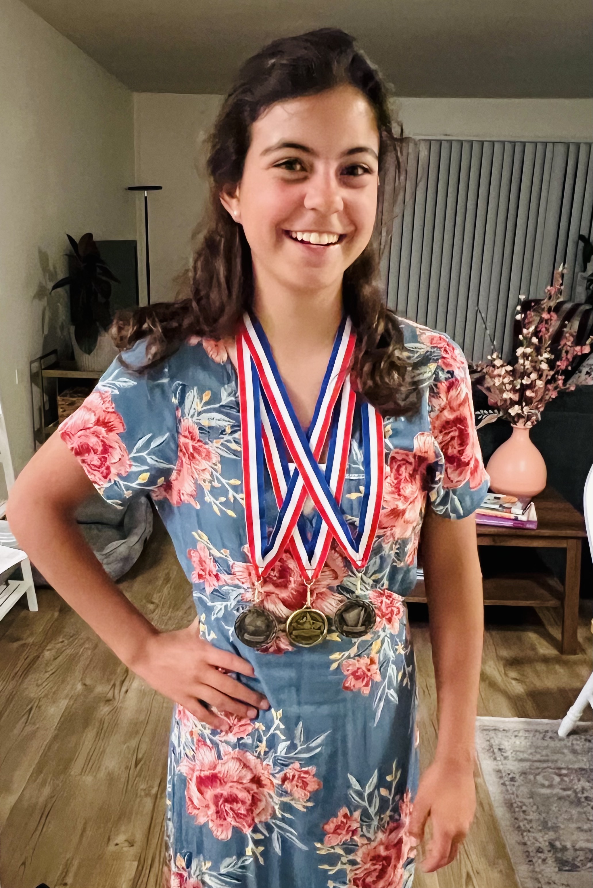 Img: face, head, person, portrait, blouse, adult, female, woman, gold, dress