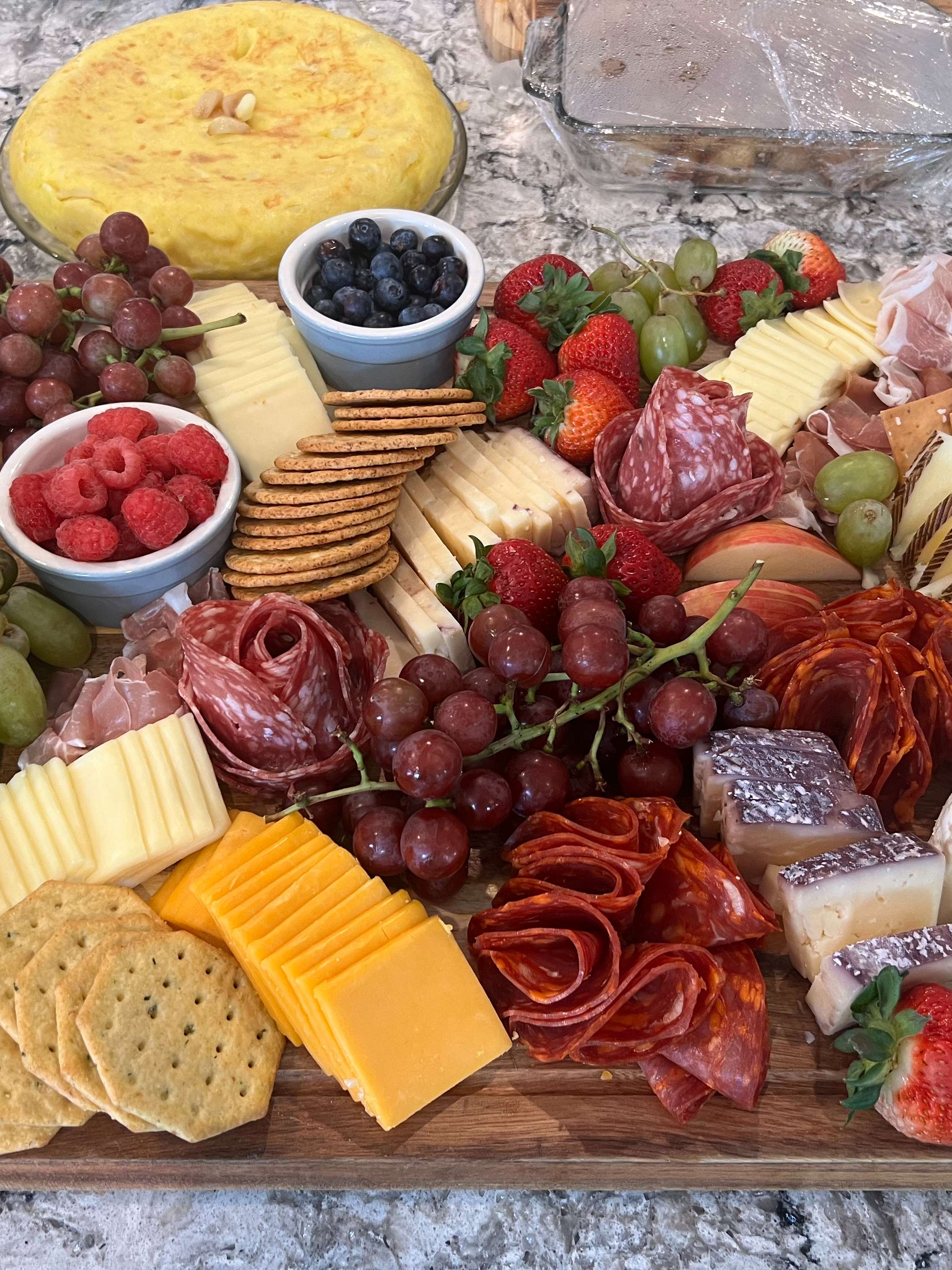 Img Edited: brunch, food, cheese, bread, meat, pork, dish, meal, platter