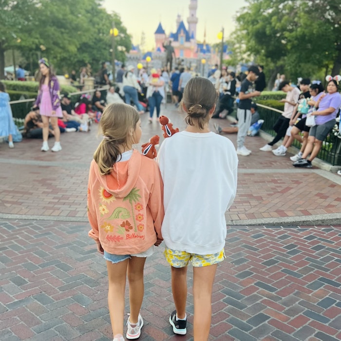 Img: shorts, path, person, walking, city, walkway, child, female, girl, urban