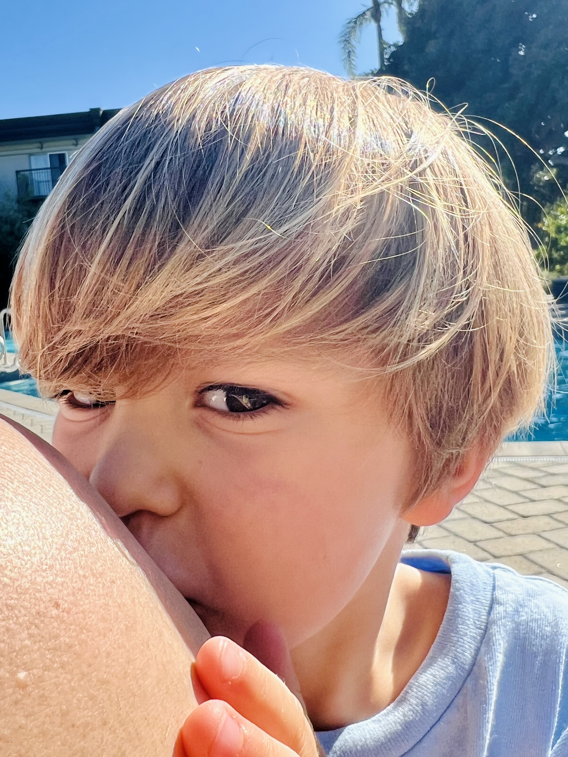 Img: body part, finger, hand, person, face, head, photography, portrait, blonde, hair