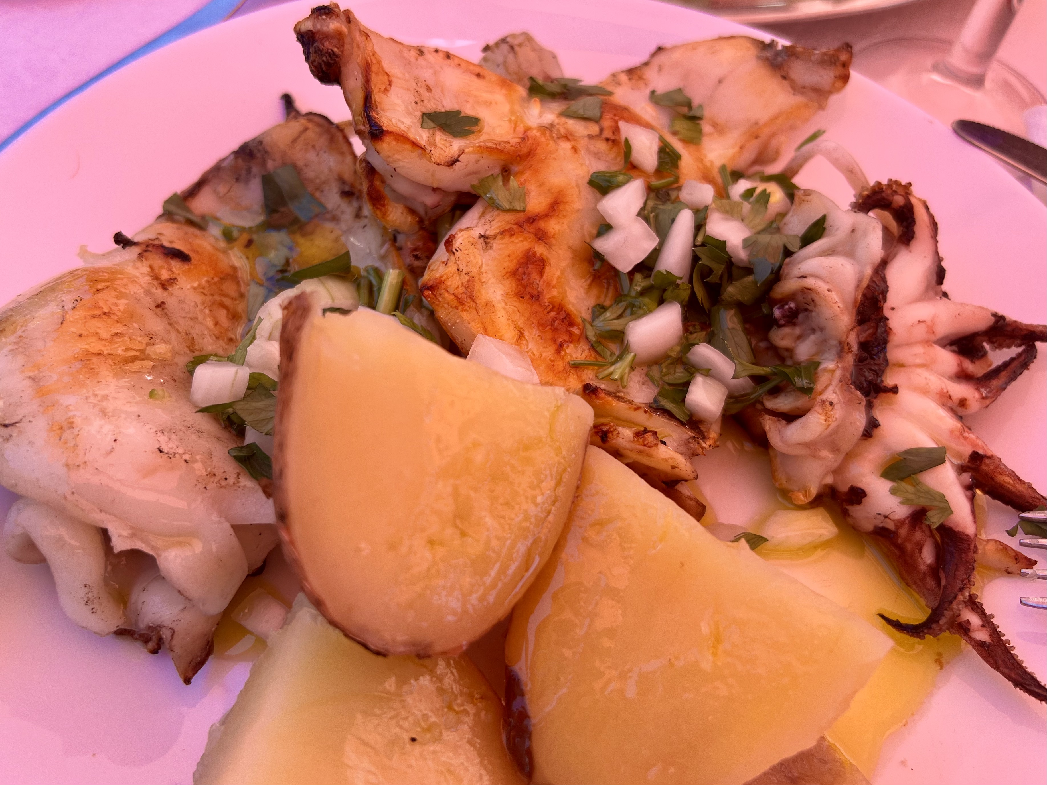 Img: food, food presentation, meal, blade, knife, weapon, dish, plate