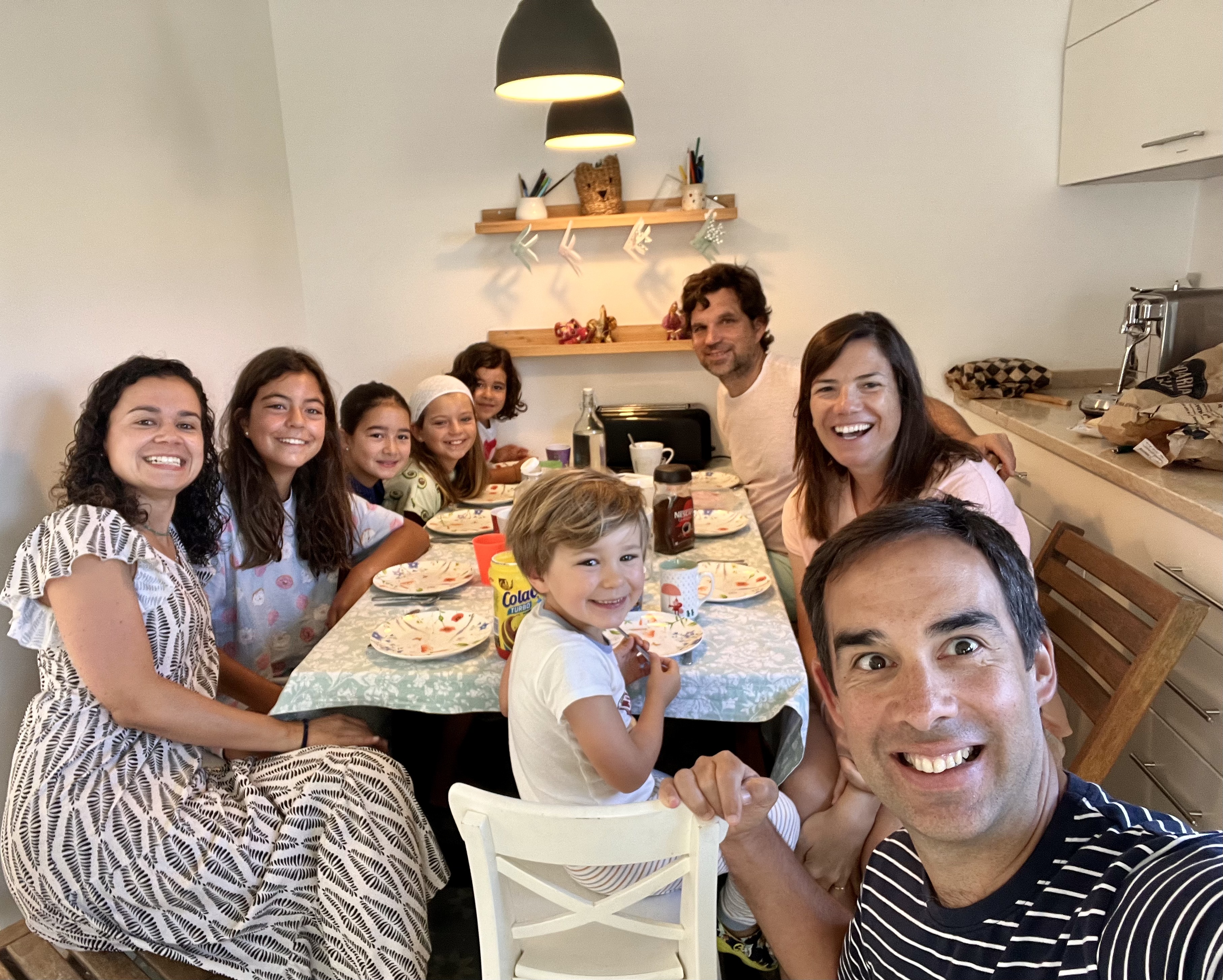 Img: dining room, dining table, table, people, person, adult, female, woman, male, man