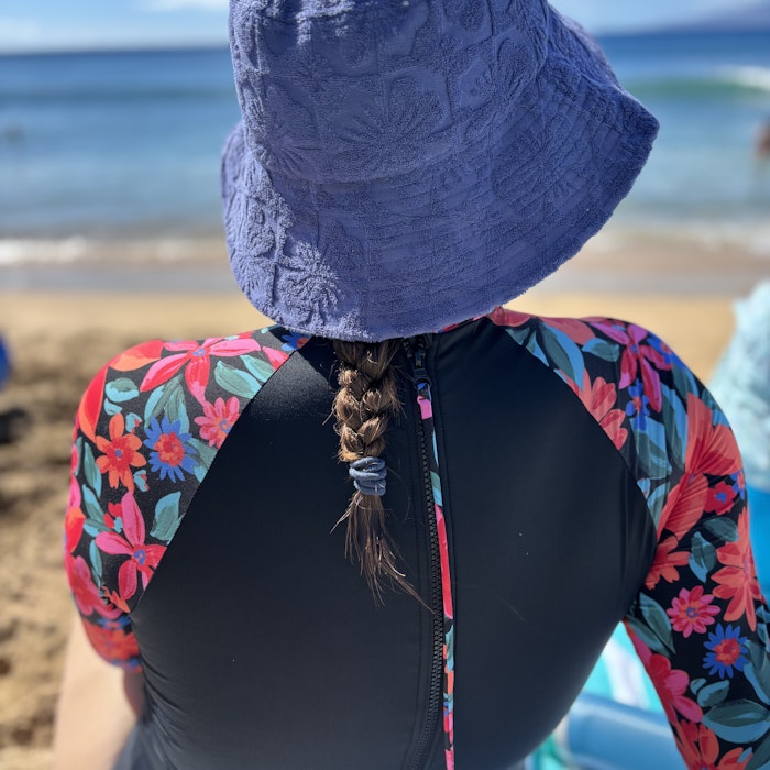 Img: clothing, hat, sun hat, adult, female, person, woman, cap, beachwear