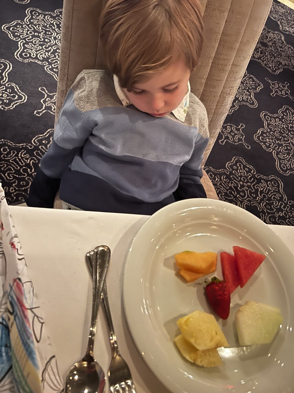 Img: cutlery, meal, fork, food presentation, dish, spoon, dining table, person, lunch, plate