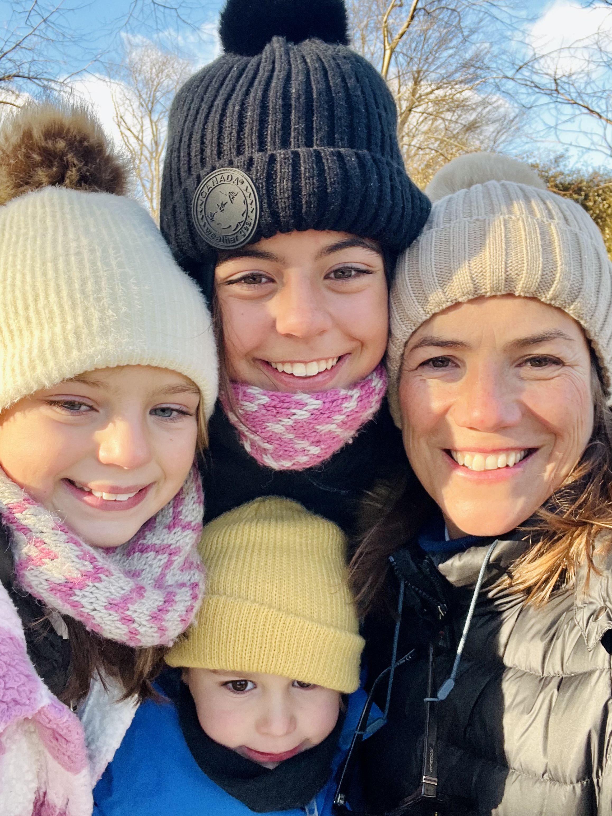 Img: cap, hat, face, person, portrait, beanie, coat, jacket, baby, smile