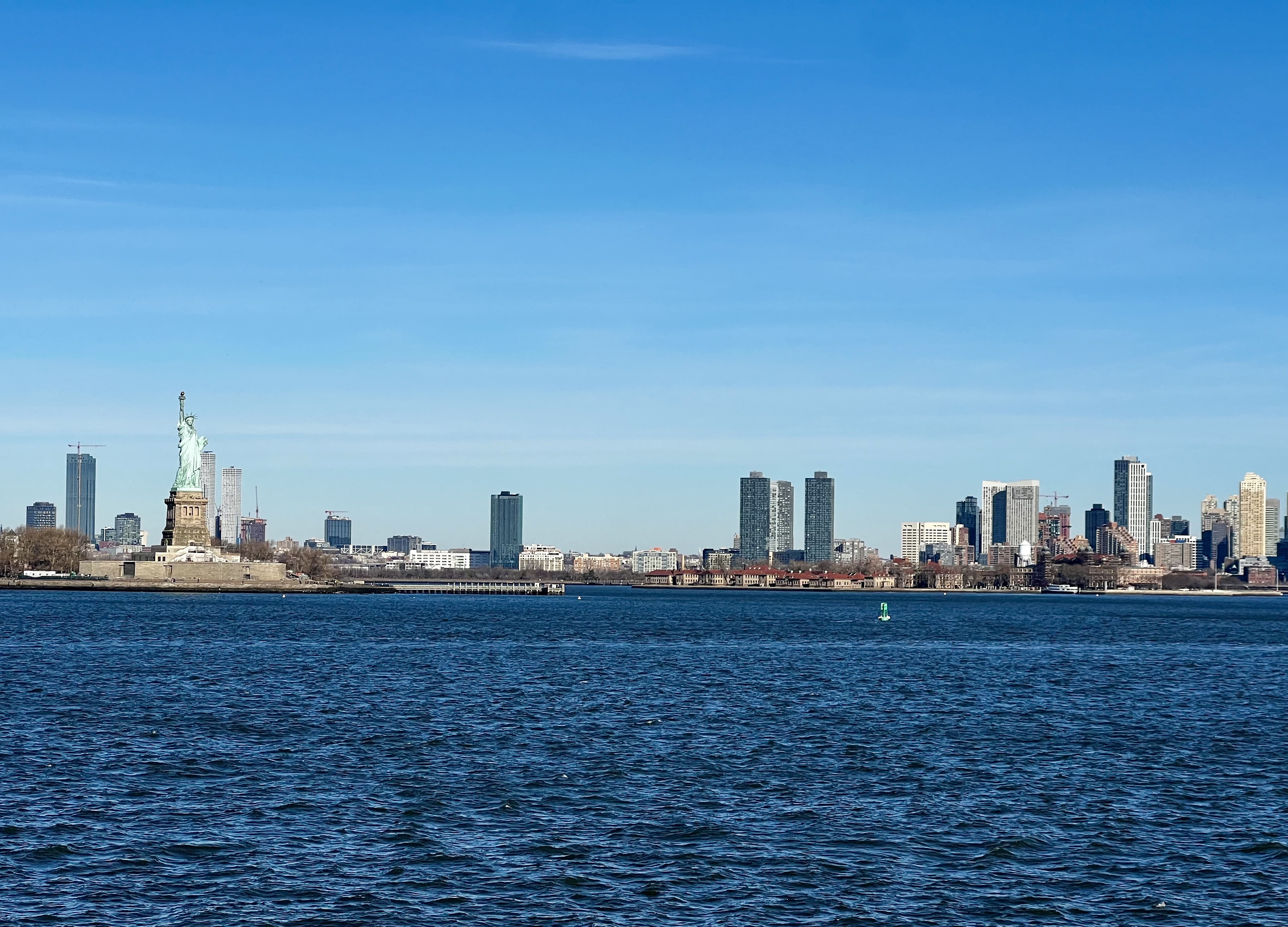 Img: city, metropolis, urban, cityscape, water, waterfront, art, person, boat, construction crane