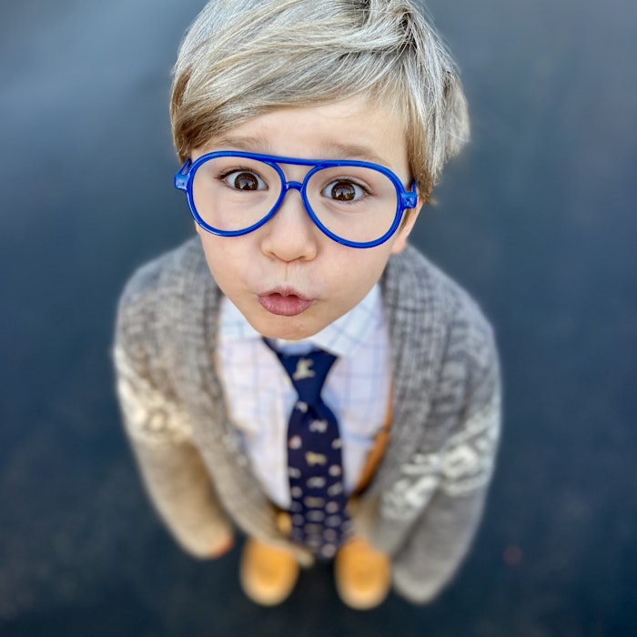 Img: accessories, formal wear, tie, glasses, person, portrait, adult, female, woman, necktie