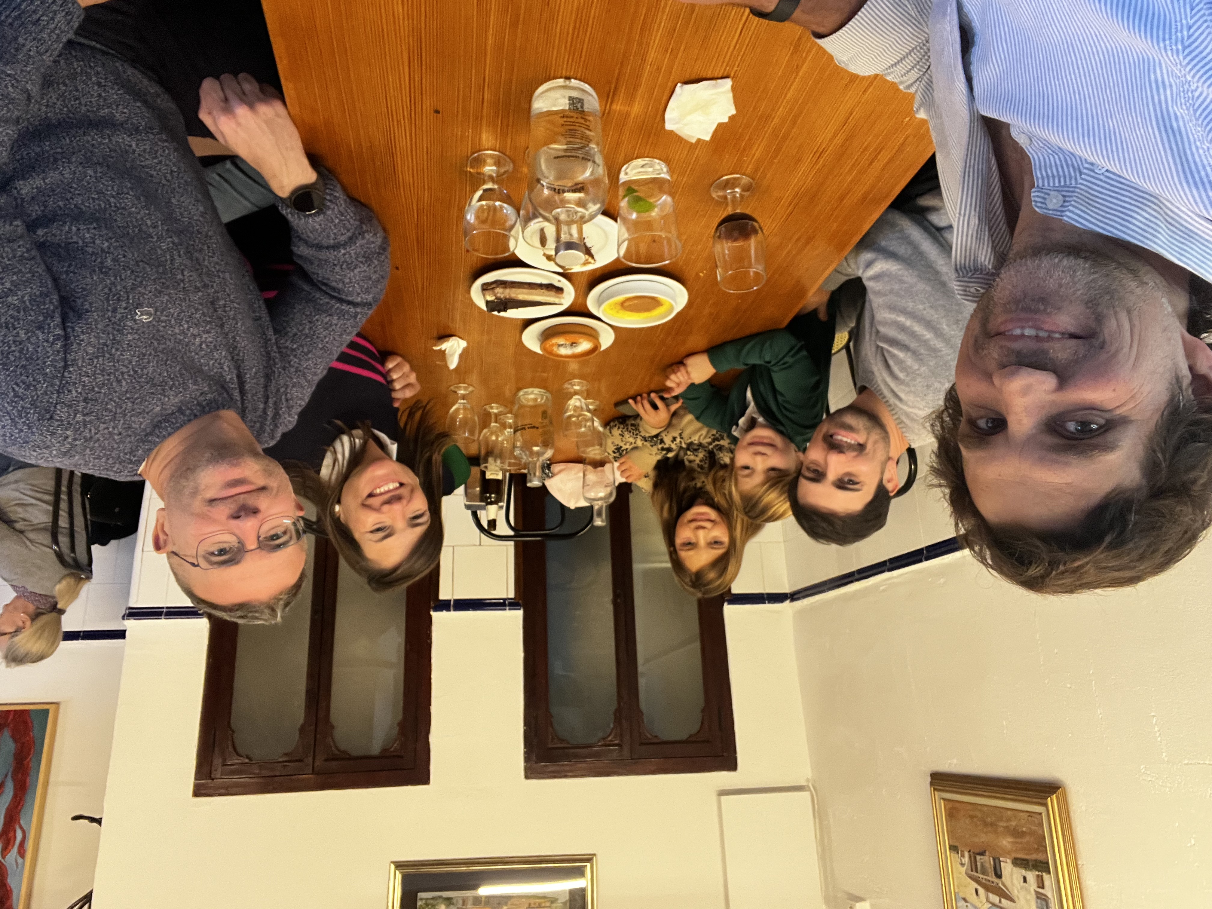 Img: dining room, dining table, table, wood, restaurant, hardwood, adult, male, man, person