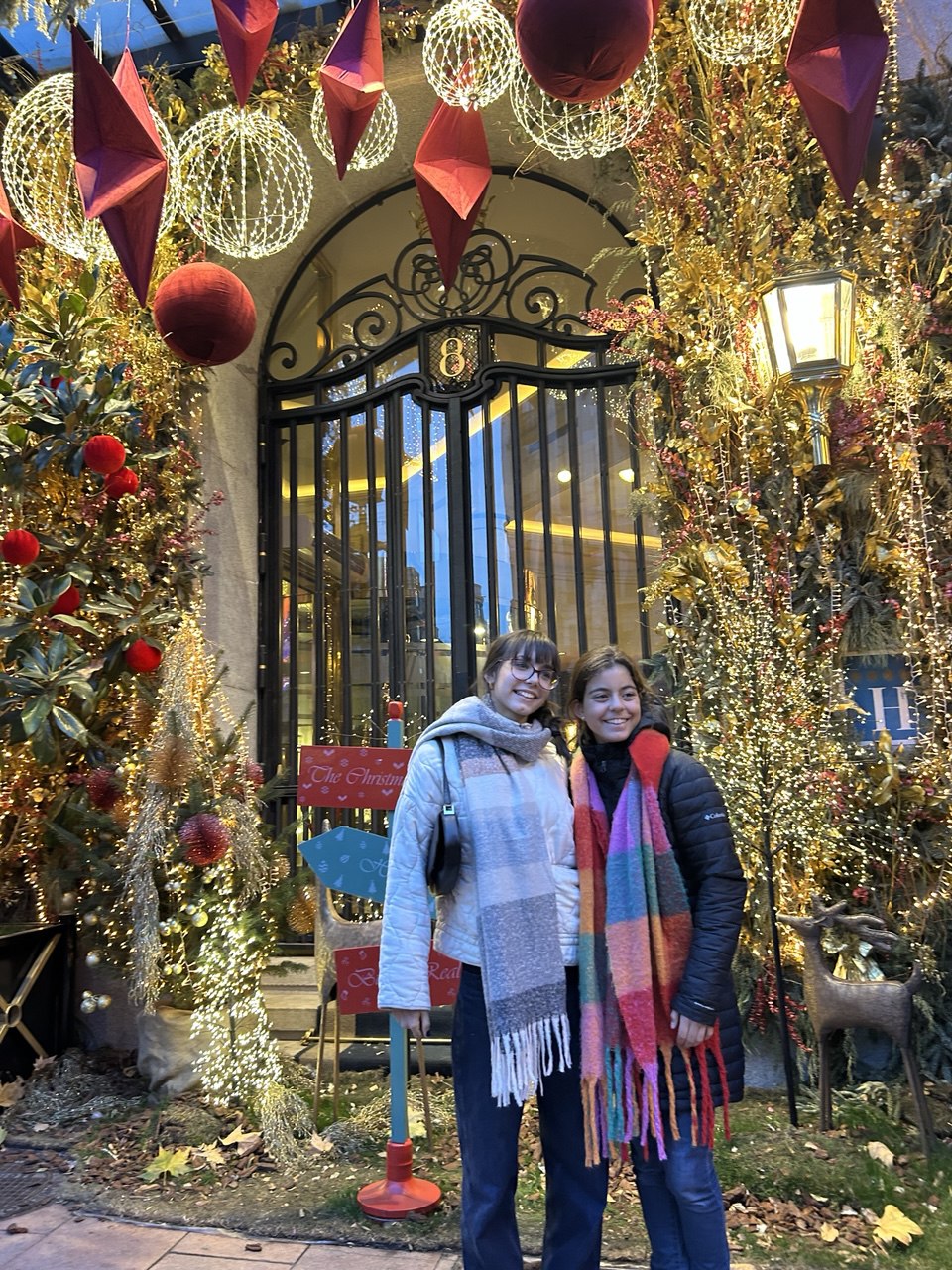 Photo 2025: shelter, pants, lighting, person, coat, glasses, tree, jeans, scarf, face
