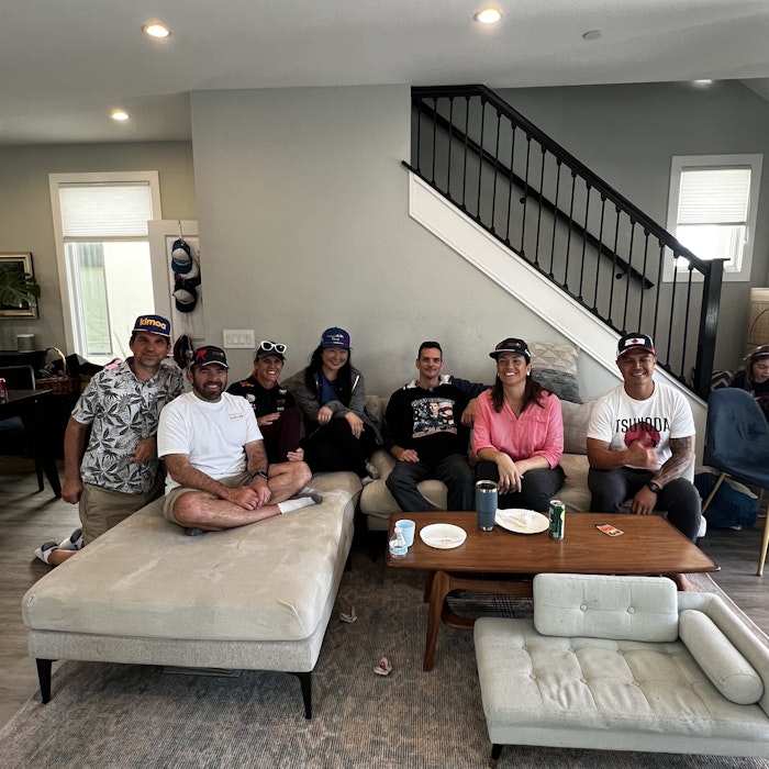 Img: couch, living room, people, person, coffee table, table, adult, male, man, woman