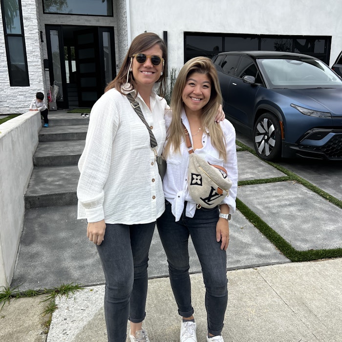 Img: pants, female, girl, person, teen, jeans, glasses, car, shoe, handbag