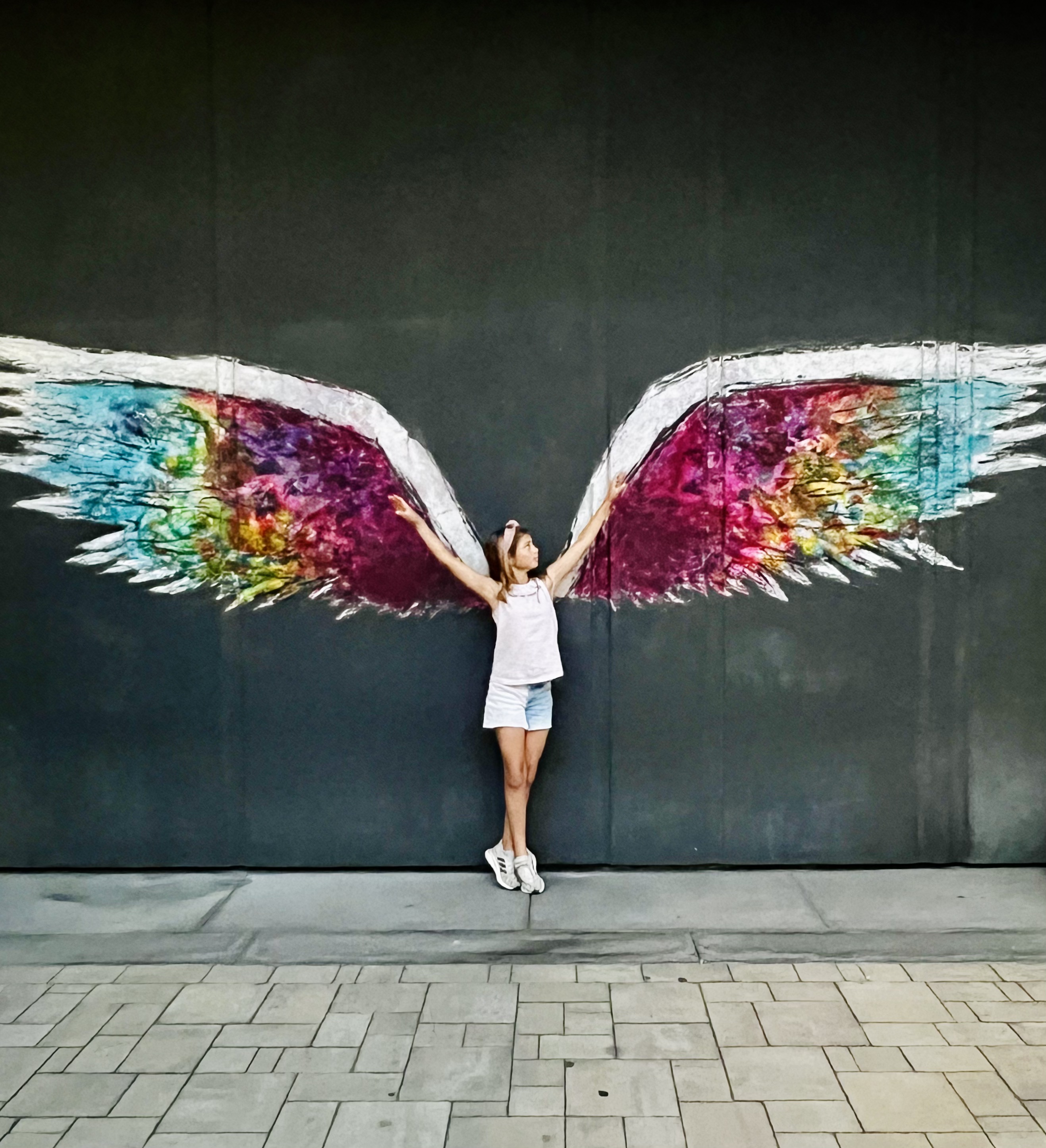 Img: person, clothing, footwear, shoe, shorts, high heel