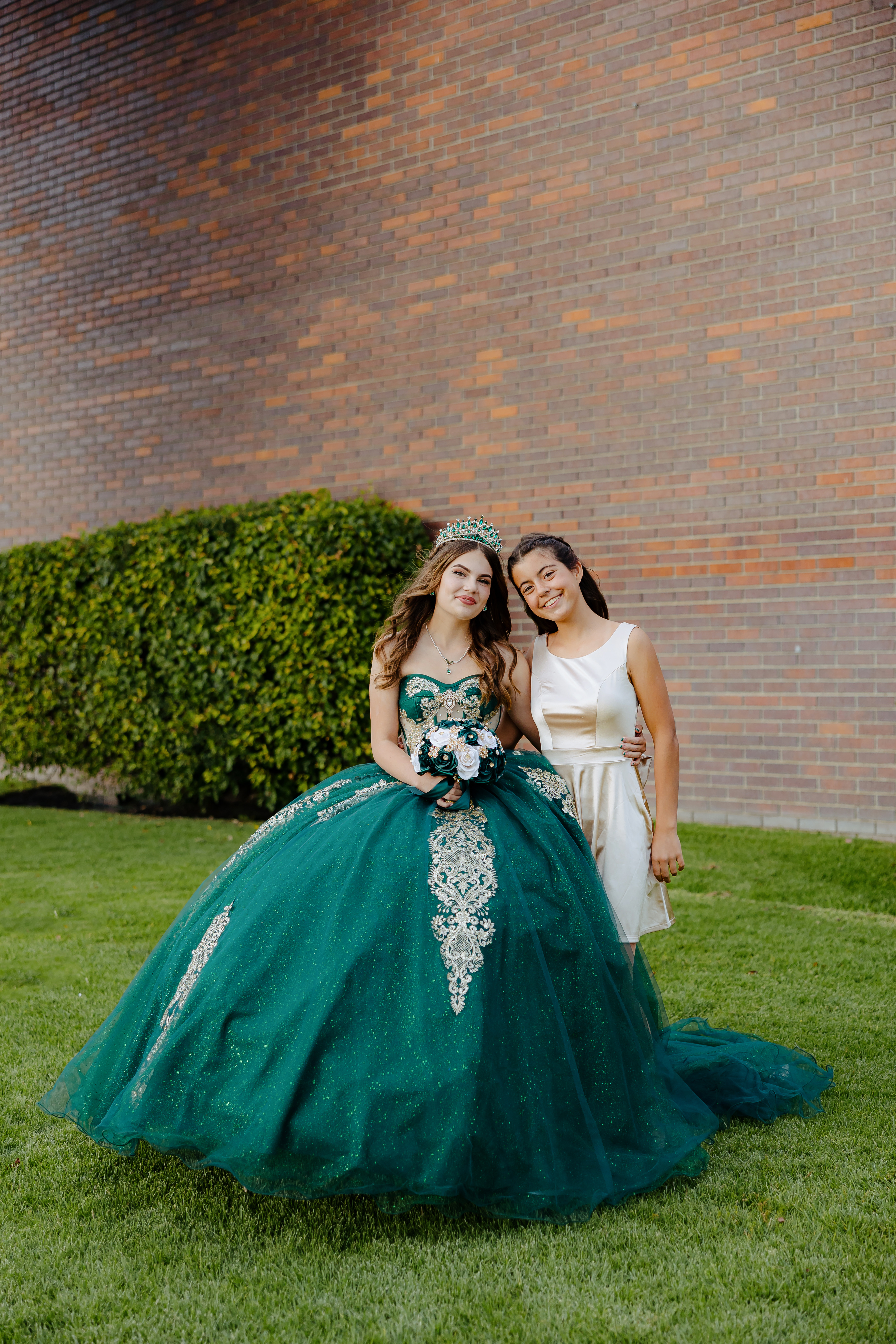 2025: dress, formal wear, fashion, gown, wedding gown, grass, person, photography, portrait, necklace