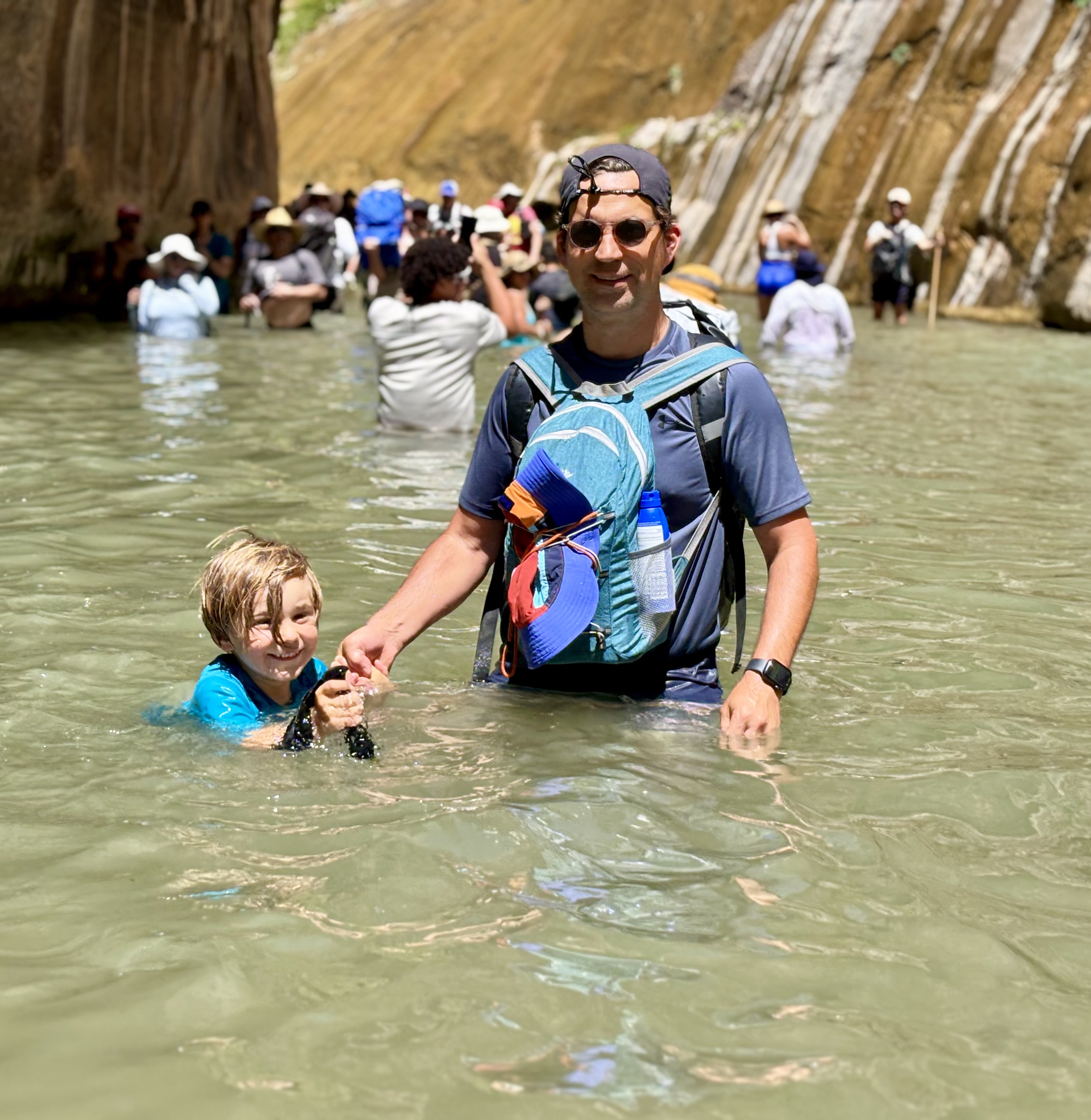 Img: backpack, bag, person, wristwatch, accessories, glasses, hat, handbag, backpacking, helmet