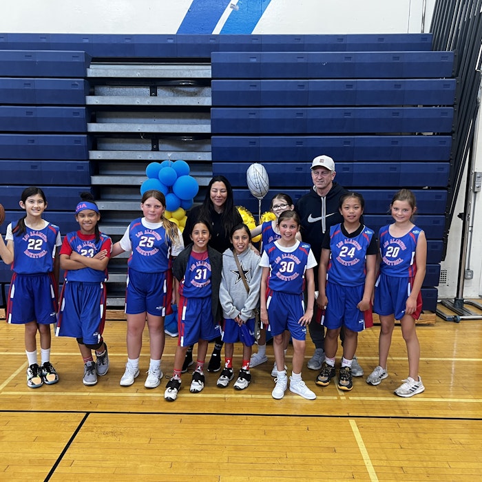 Img: people, person, footwear, shoe, basketball (ball), hat, adult, female, woman, groupshot