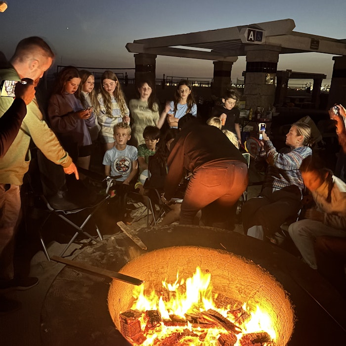 Img: fire, flame, adult, female, person, woman, bonfire, boy, child, male