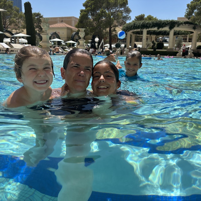 Img: person, swimming, water, pool, swimming pool, summer, portrait, baby, people, outdoors