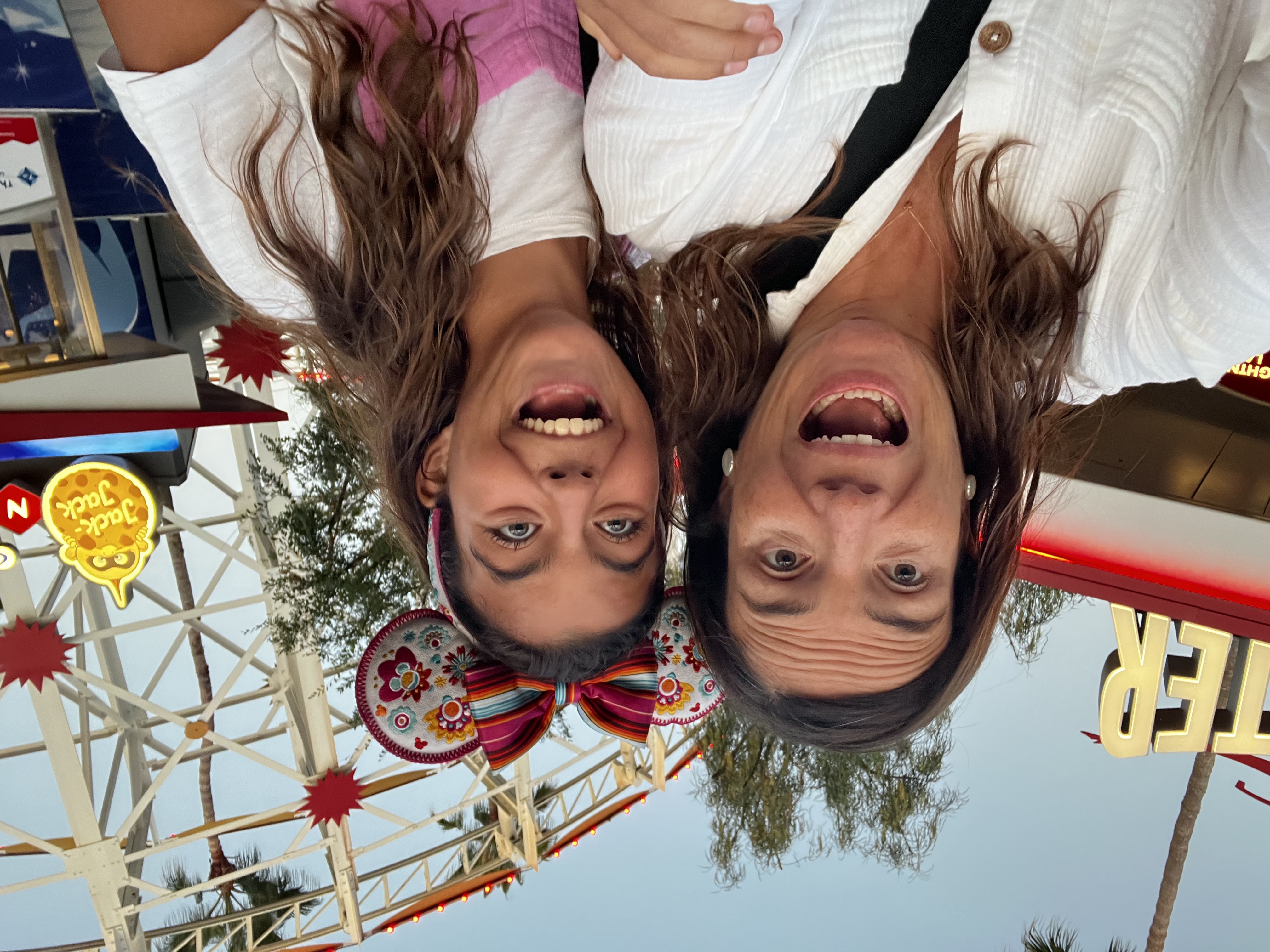 Img: face, head, person, photography, portrait, adult, female, woman, amusement park, blouse