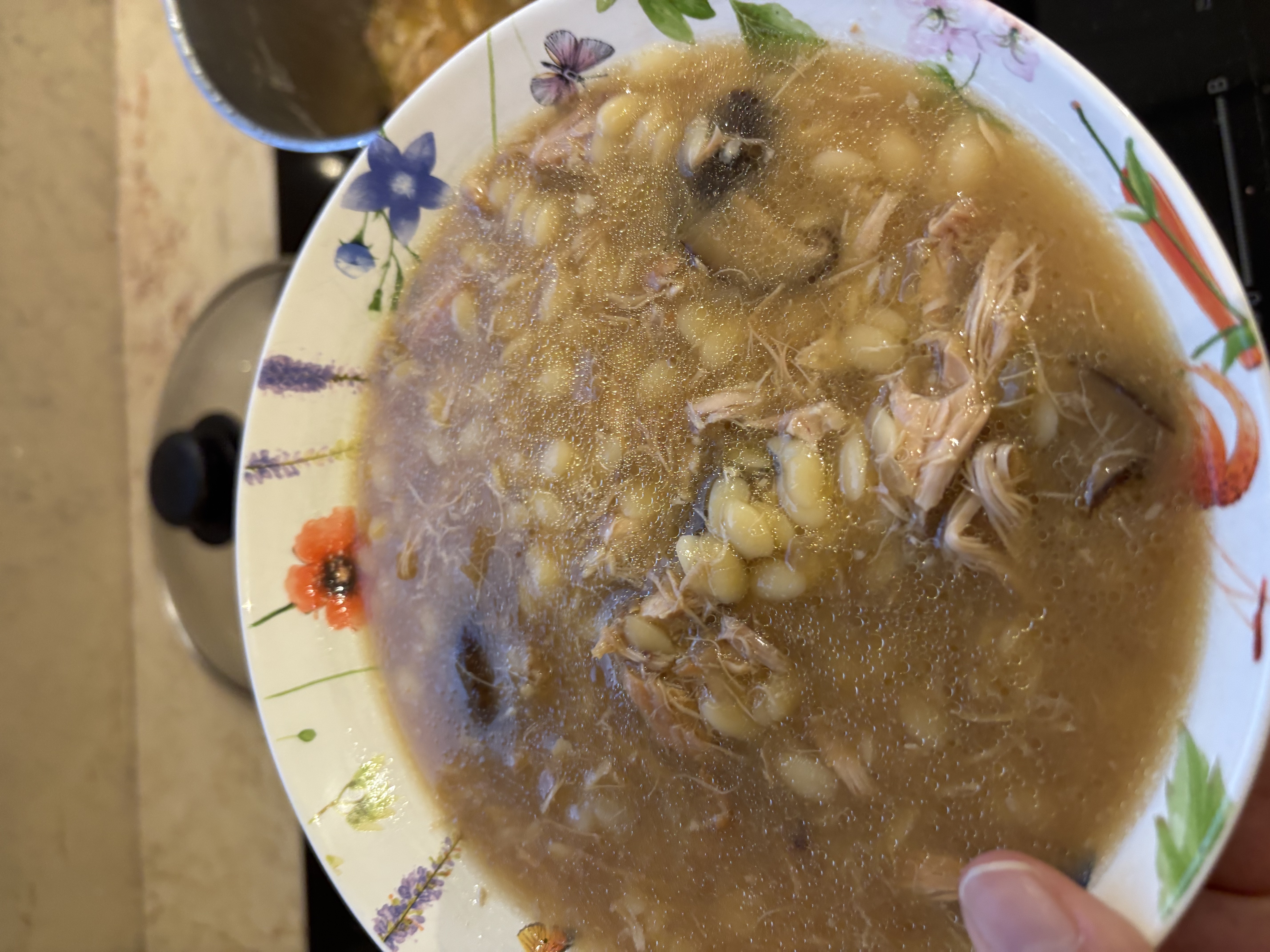 Img: food, meal, dish, bowl, plate, person