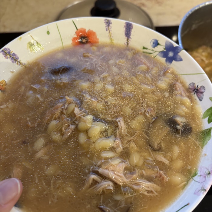 Img: food, meal, dish, bowl, plate, person