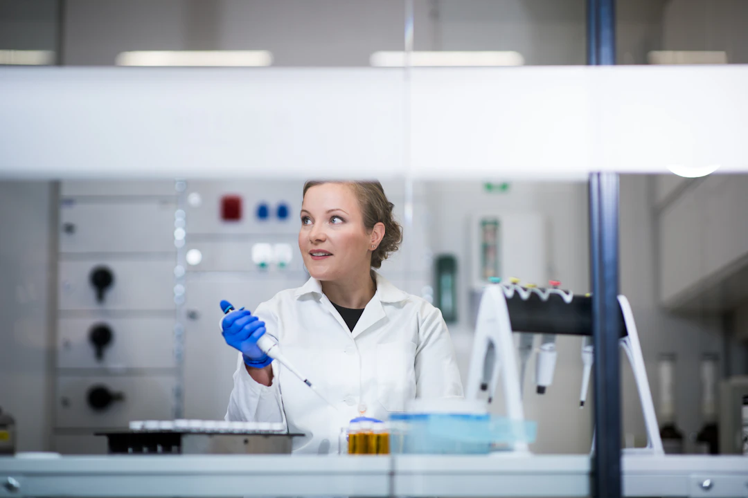 Hidex staff handling biofuels before testing
