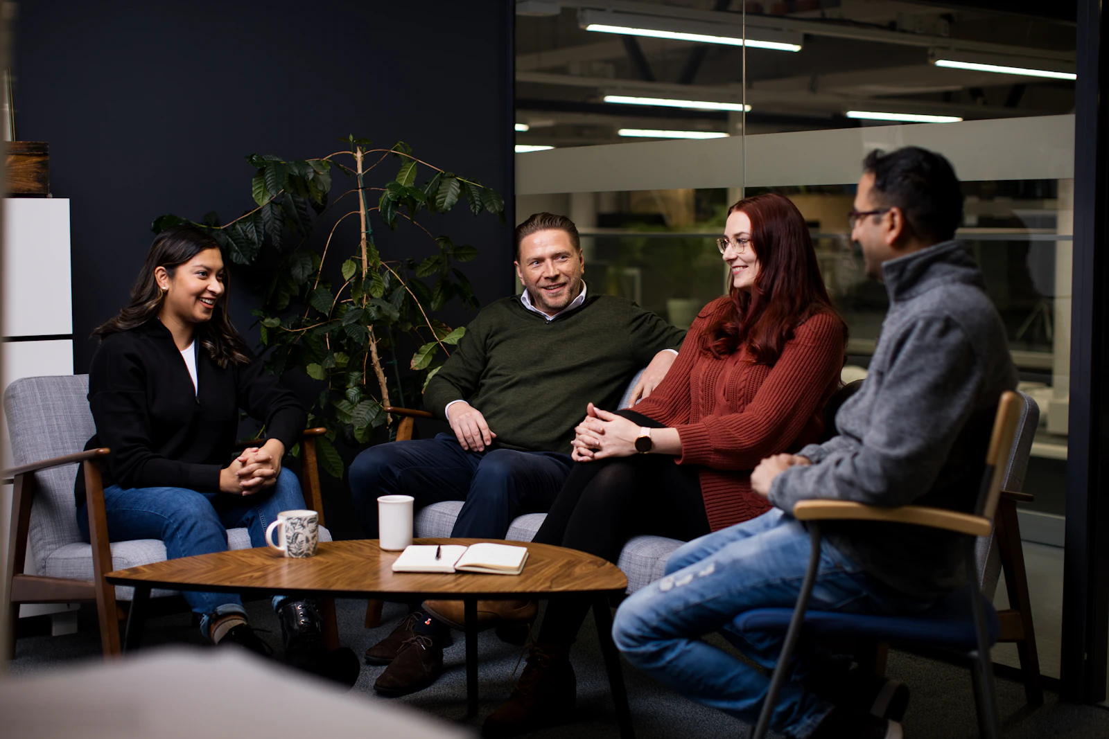 Hidex colleagues collaborating together in Turku office