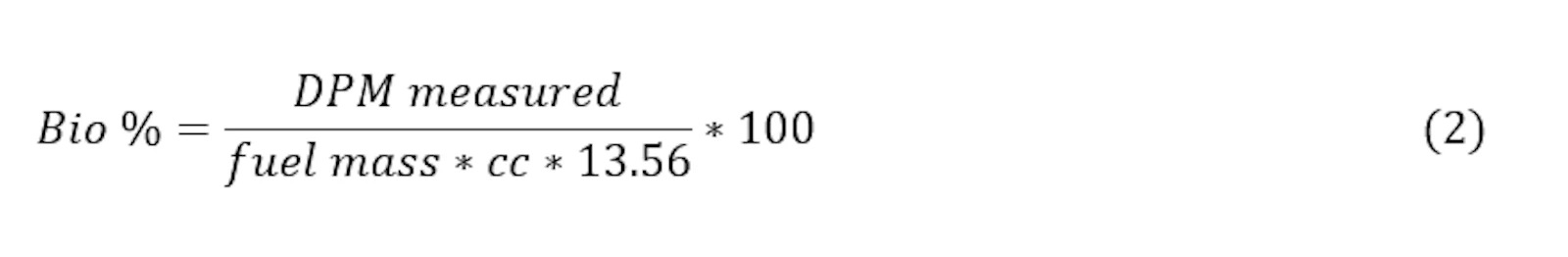 Hidex biofuel method formula