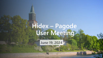 Hidex Pagode User Meeting
