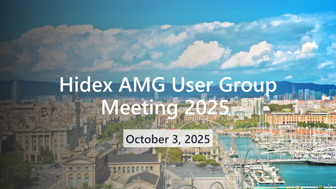Hidex AMG User Group Meeting 2025