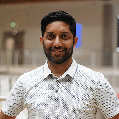 Man smiling at camera